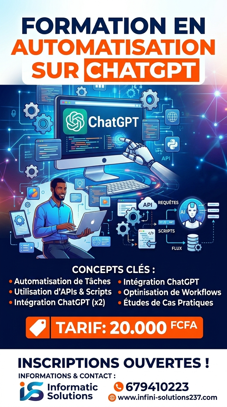 Formation en automatisation sur chatgpt